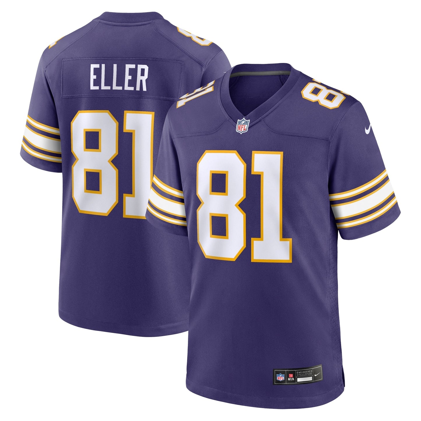 Carl Eller Minnesota Vikings Nike Classic Retired Jersey - Purple