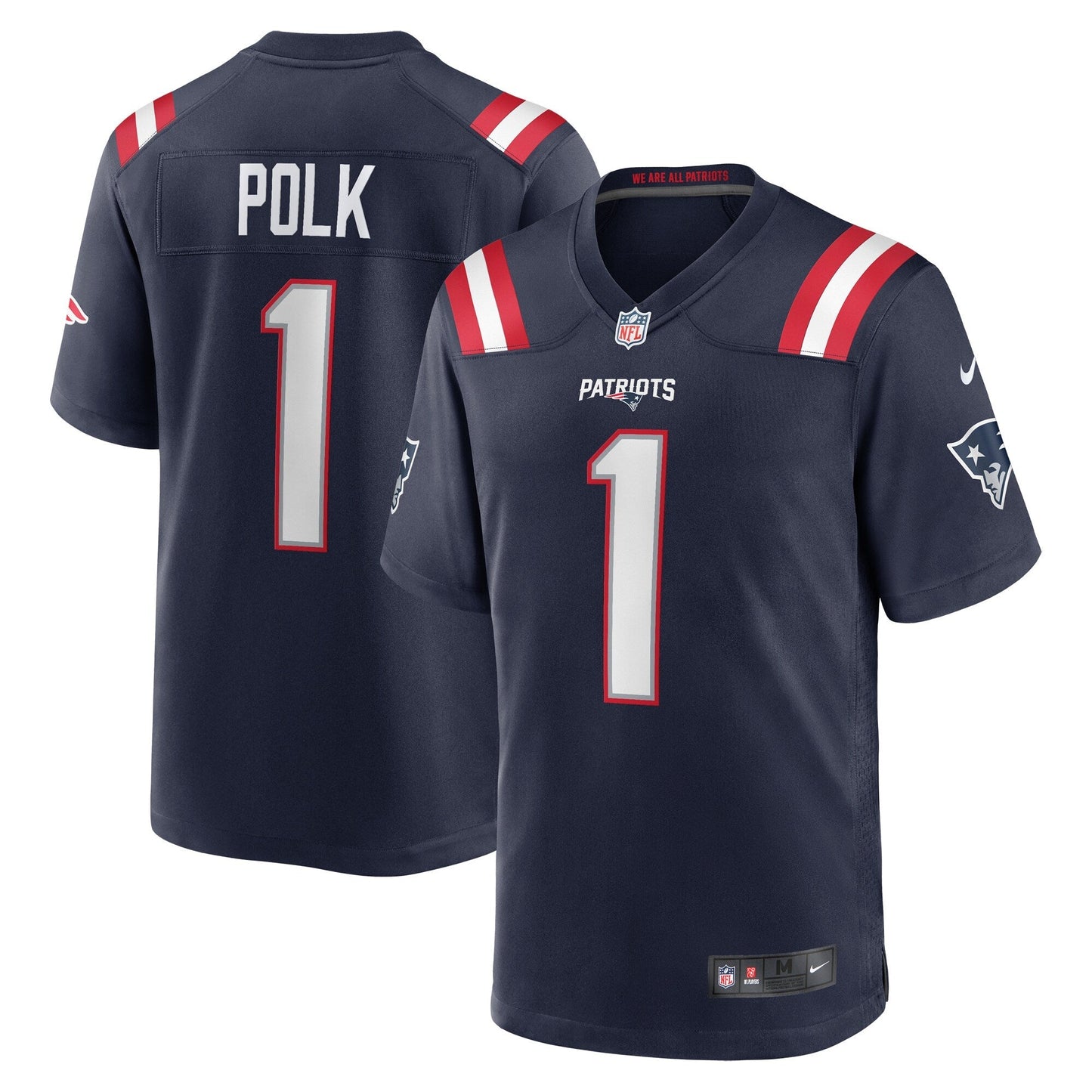 Ja'Lynn Polk New England Patriots Nike Team Game Jersey - Navy