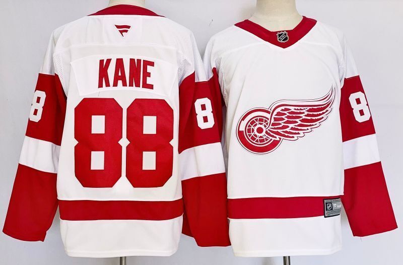 Men's Detroit Red Wings Patrick Kane #88 White Player Jersey