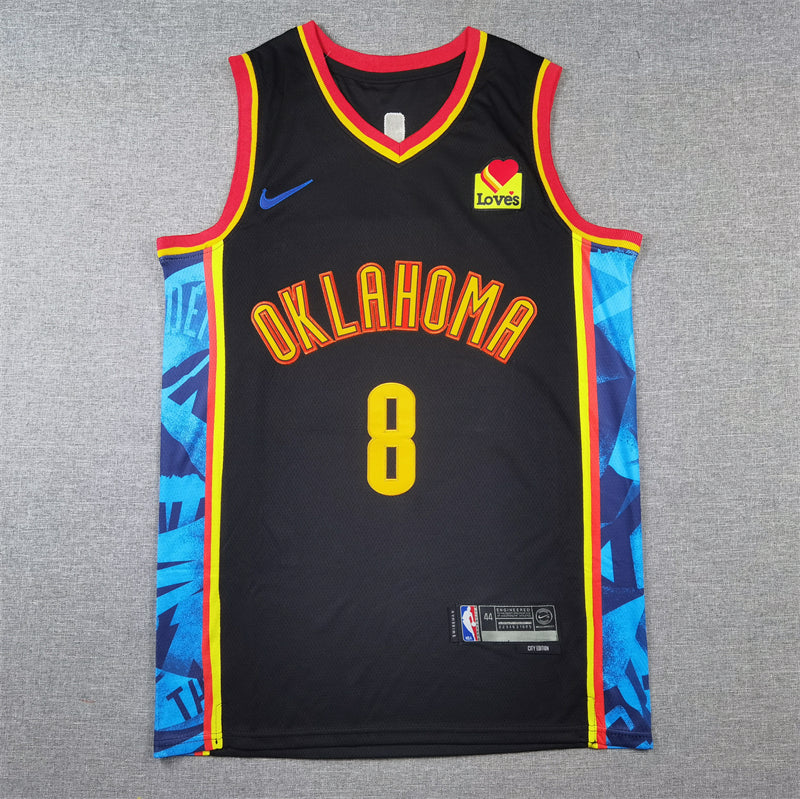 Unisex Oklahoma City Thunder Jalen Williams 2024/25 Embroidered Swingman Jersey City Edition