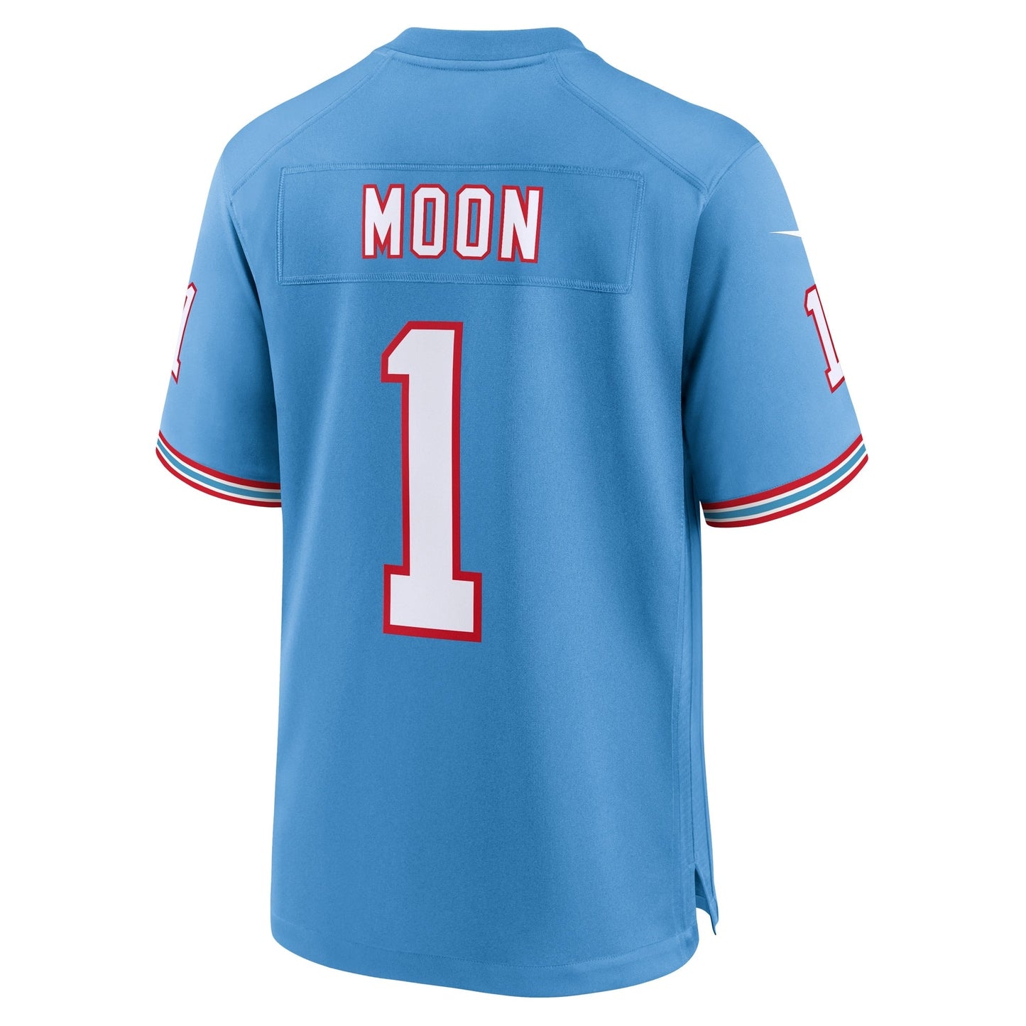 Warren Moon Tennessee Titans Nike Oilers Throwback Retired Game Jersey - Light Blue