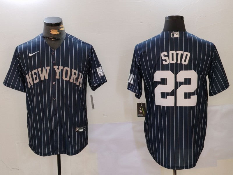 Men's New York Yankees Juan Soto #42.99 Navy Player Jersey