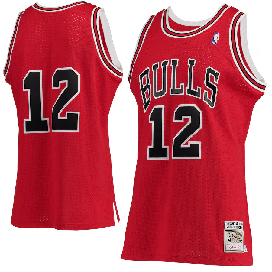 Michael Jordan Chicago Bulls Red #12 Jersey