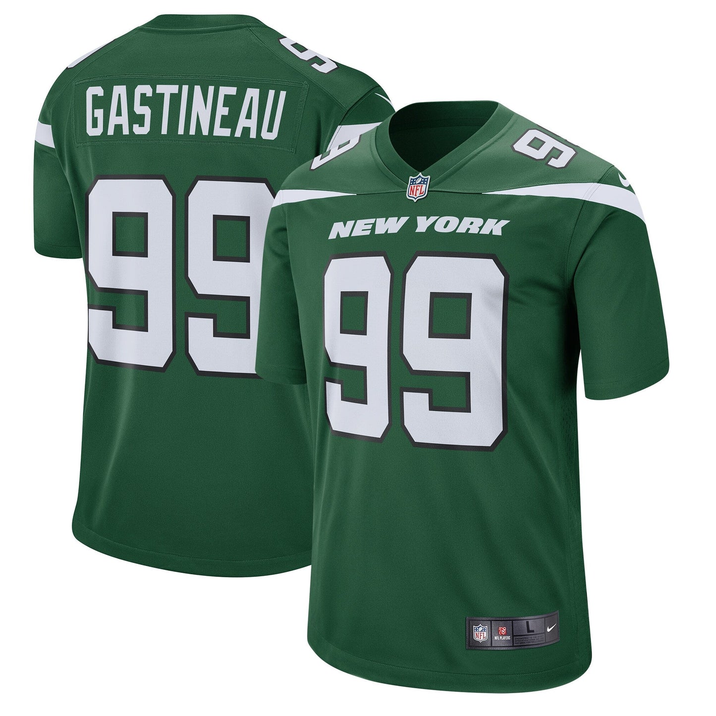Mark Gastineau New York Jets Nike Retired Game Jersey - Gotham Green