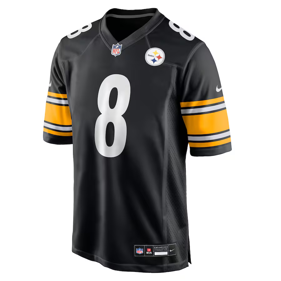 Men's Pittsburgh Steelers Aaron Rodgers Nike Black Game Jersey