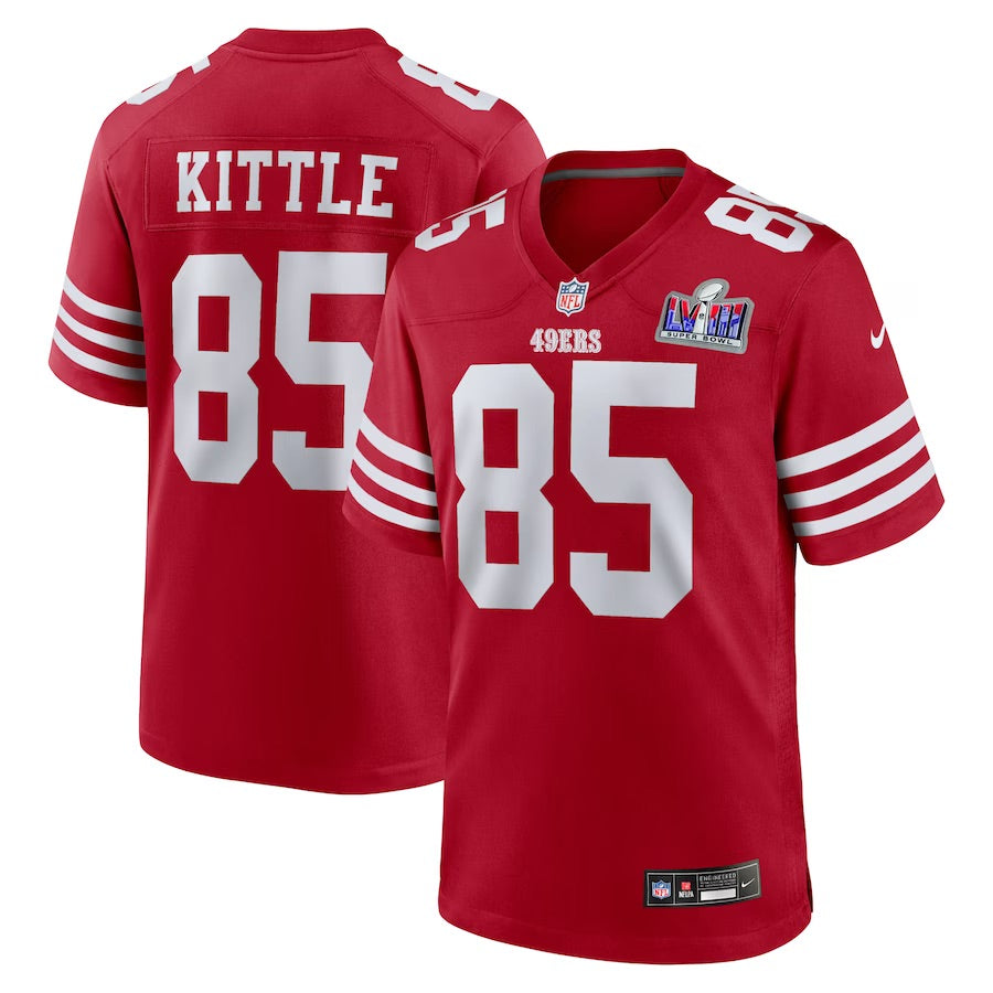 George Kittle San Francisco 49ers Super Bowl 2024 Jersey