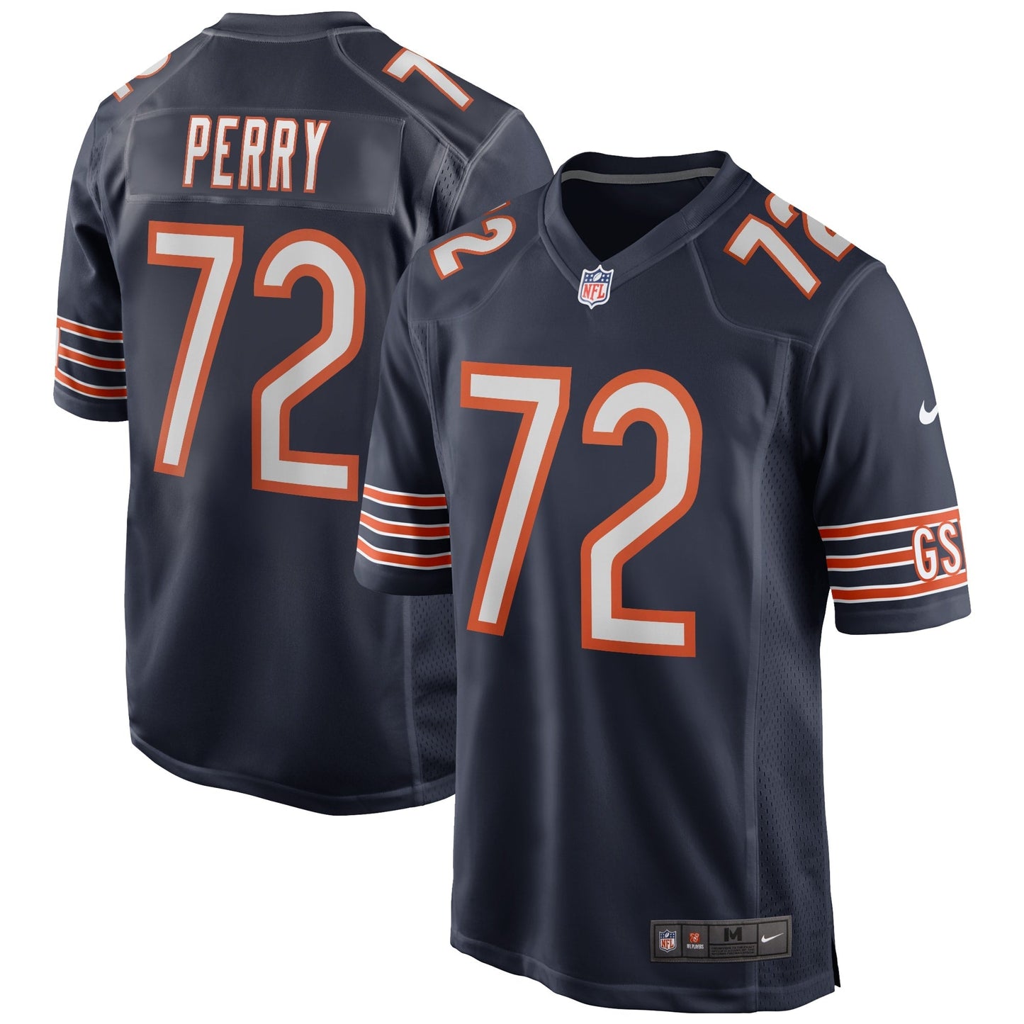 William Perry Chicago Bears Nike Game Retired Jersey - Navy
