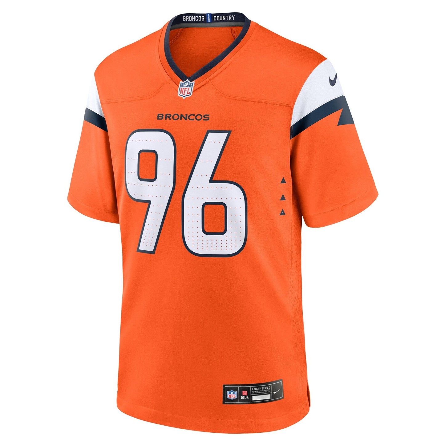 Eyioma Uwazurike Denver Broncos Nike Team Game Jersey - Orange