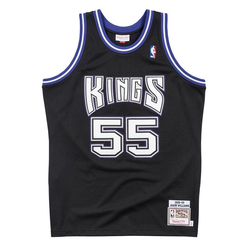 Jason Williams Sacramento Kings Throwback black Jersey