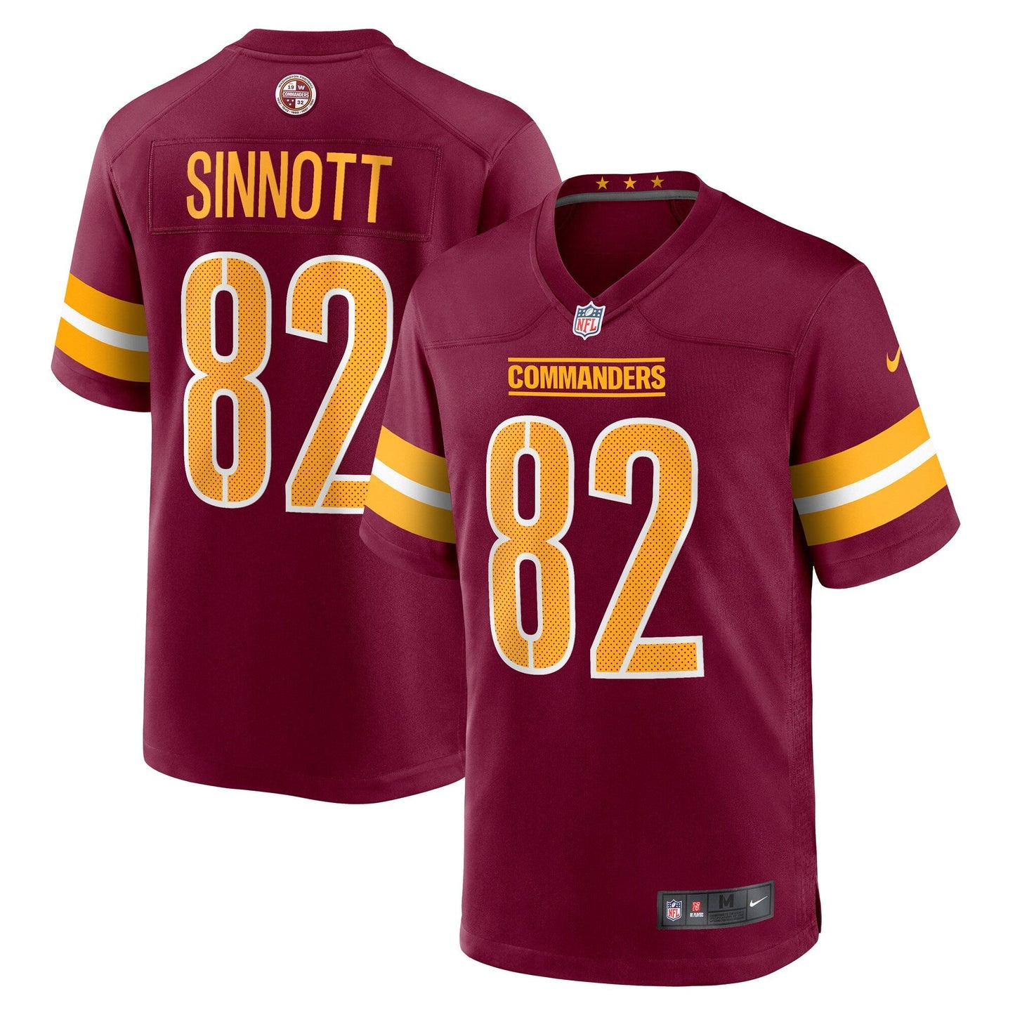 Ben Sinnott Washington Commanders Nike Game Jersey - Burgundy