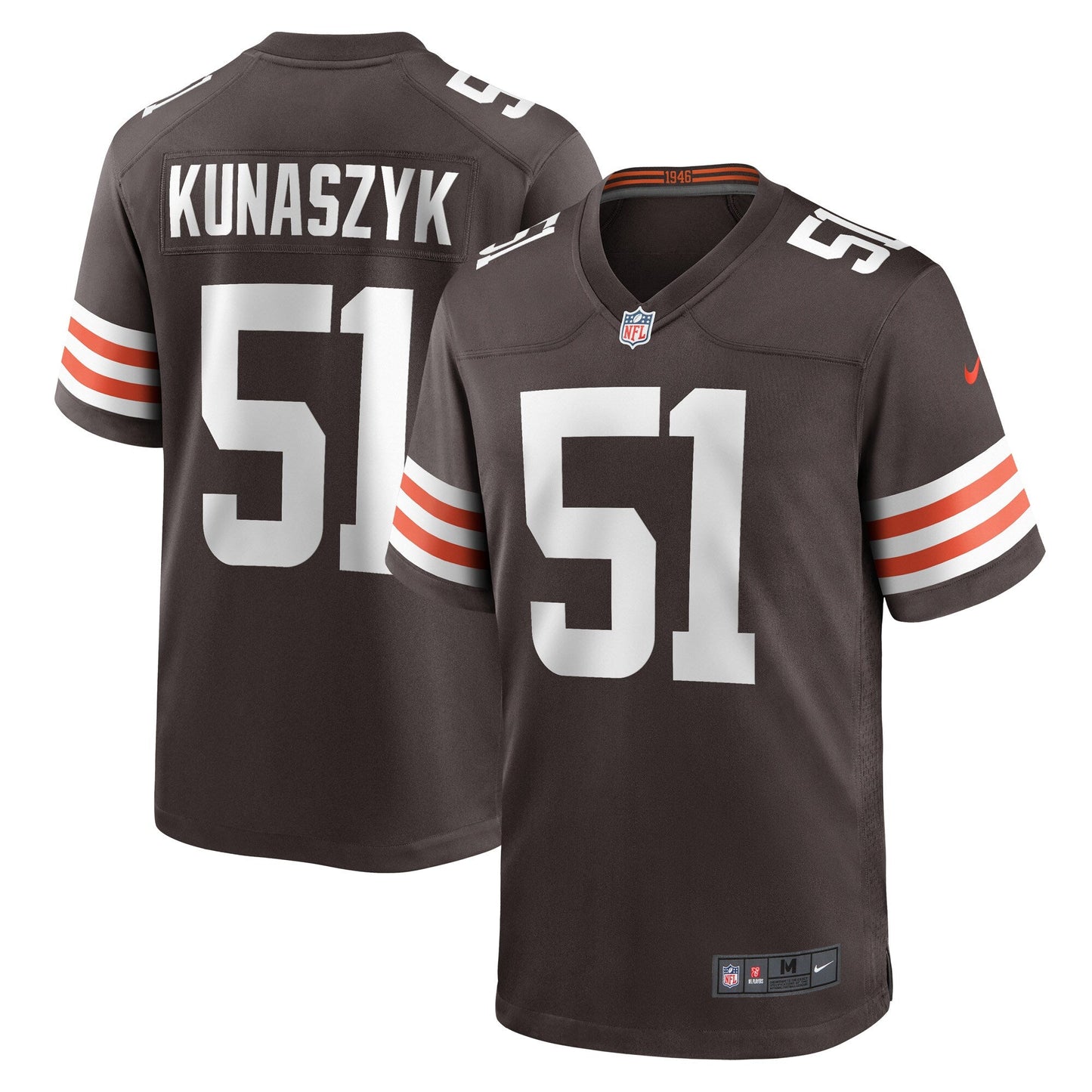 Jordan Kunaszyk Cleveland Browns Nike Game Jersey - Brown