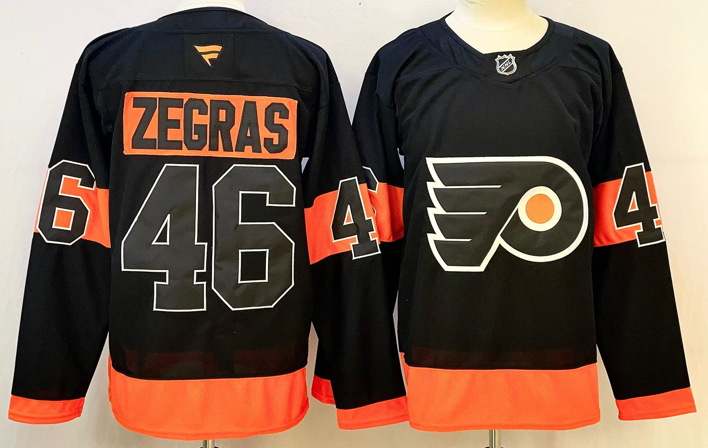 Men's Philadelphia Flyers Trevor Zegras #46 Black Breakaway Jersey