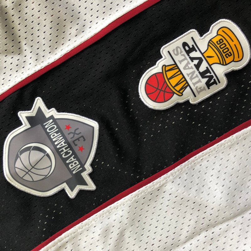 Miami Heat 3# Wade White Embroidered Jersey