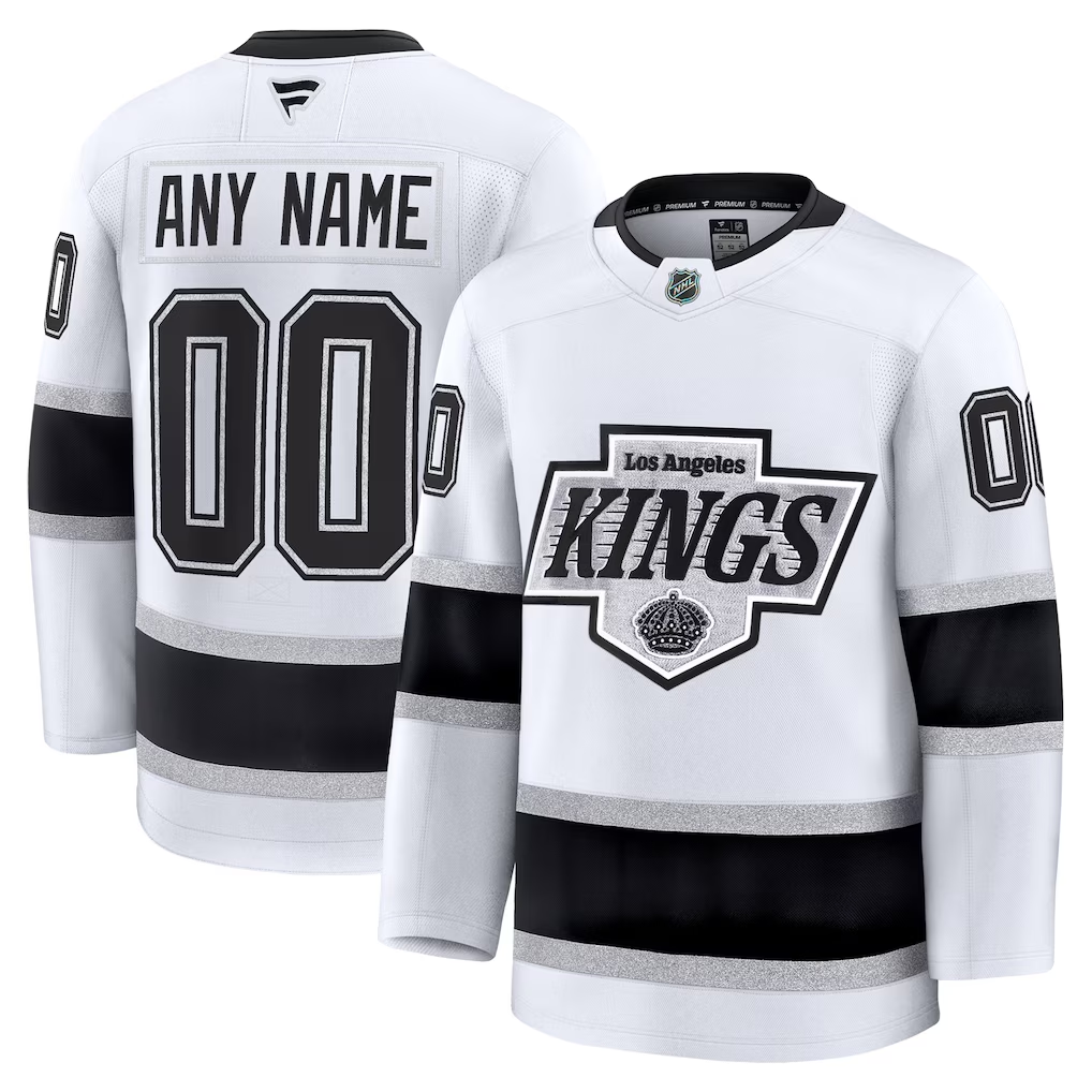 Men's Los Angeles Kings White Premium Custom Jersey