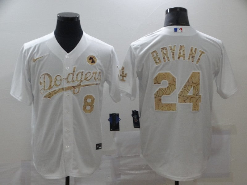 Men's Los Angeles Dodgers Kris Bryant #8-24 White Player Jersey