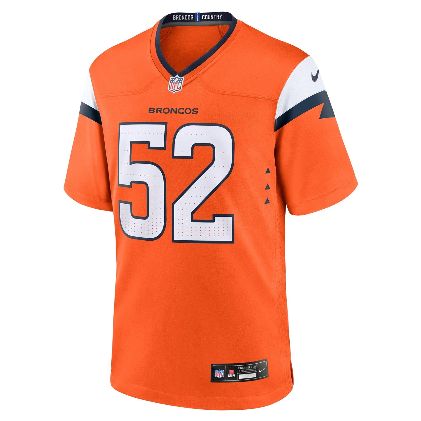 Jonah Elliss Denver Broncos Nike Team Game Jersey - Orange