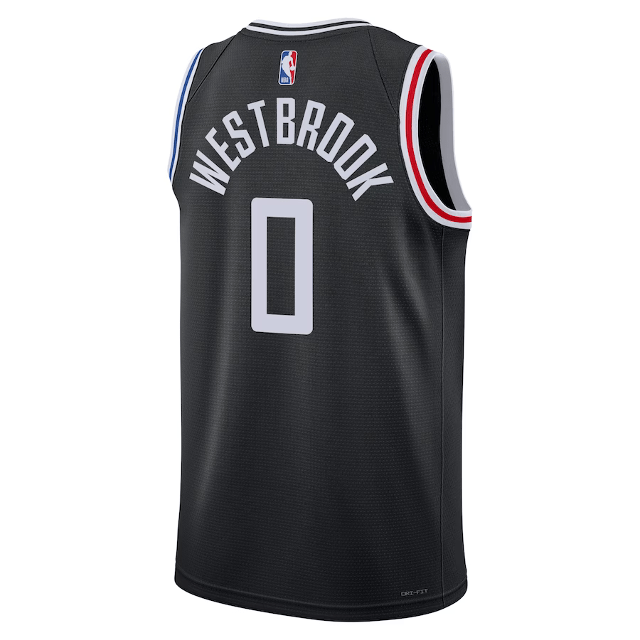 RUSSELL WESTBROOK LOS ANGELES CLIPPERS CITY EDITION 2023-2024 seasonJERSEY