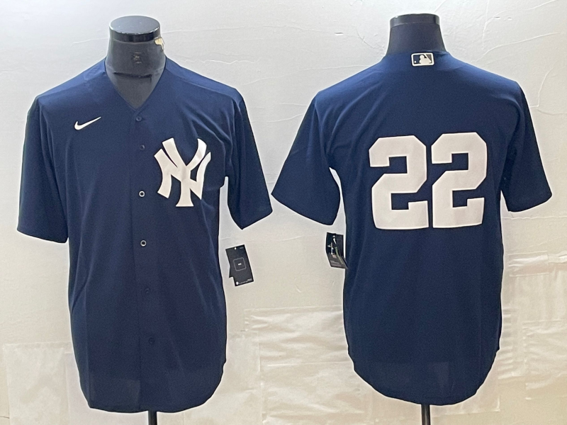 Men's New York Yankees Juan Soto #42.99 Navy Replica Player Name Jersey