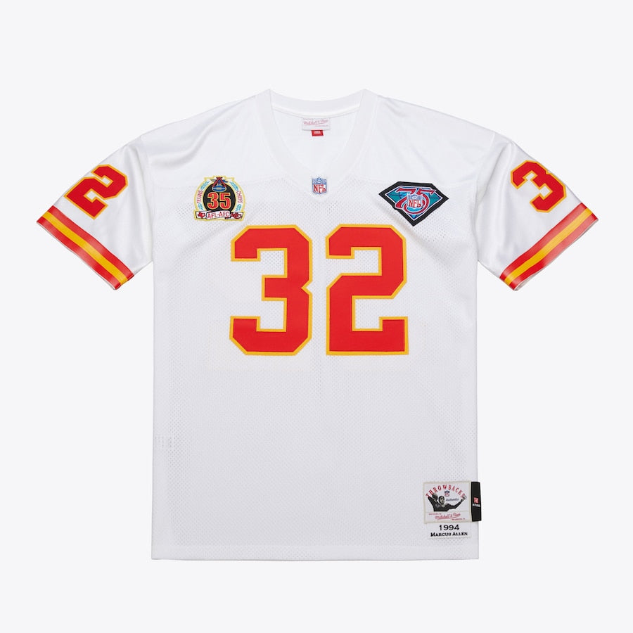 Men's Marcus Allen White Kansas City Chiefs 1994 Jersey