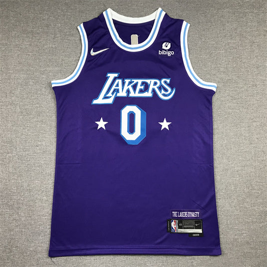 Russell Westbrook #0 Los Angeles Lakers 2022 City Edition Swingman Jersey — Embroidered