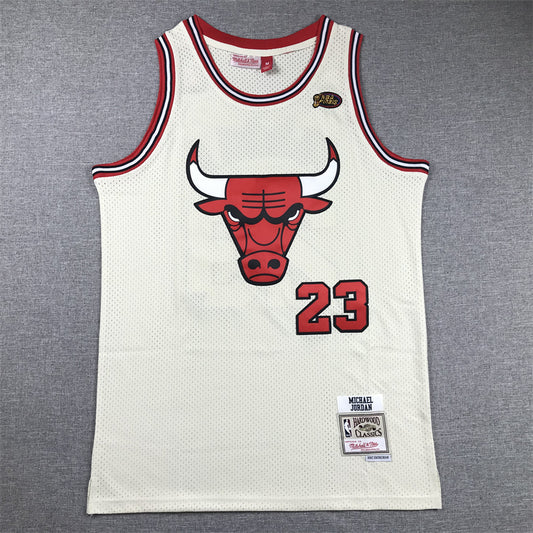 Michael Jordan Chicago Bulls 23 White Jersey