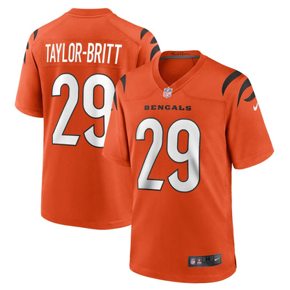 Cam Taylor-Britt Cincinnati Bengals Nike Alternate Game Jersey -  Orange