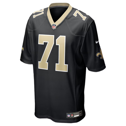 Men's New Orleans Saints Kelvin Banks Jr. Nike Black 2025 NFL Draft First Round Pick Game Jersey