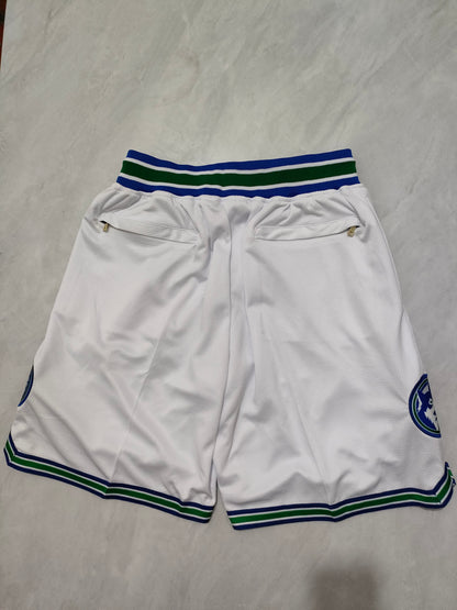 Minnesota Timberwolves White Classic Edition Pocket Shorts