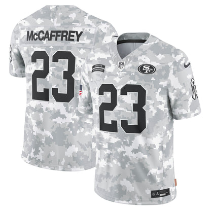 Christian McCaffrey San Francisco 49ers Nike 2024 Salute to Service Limited Jersey - Arctic Camo