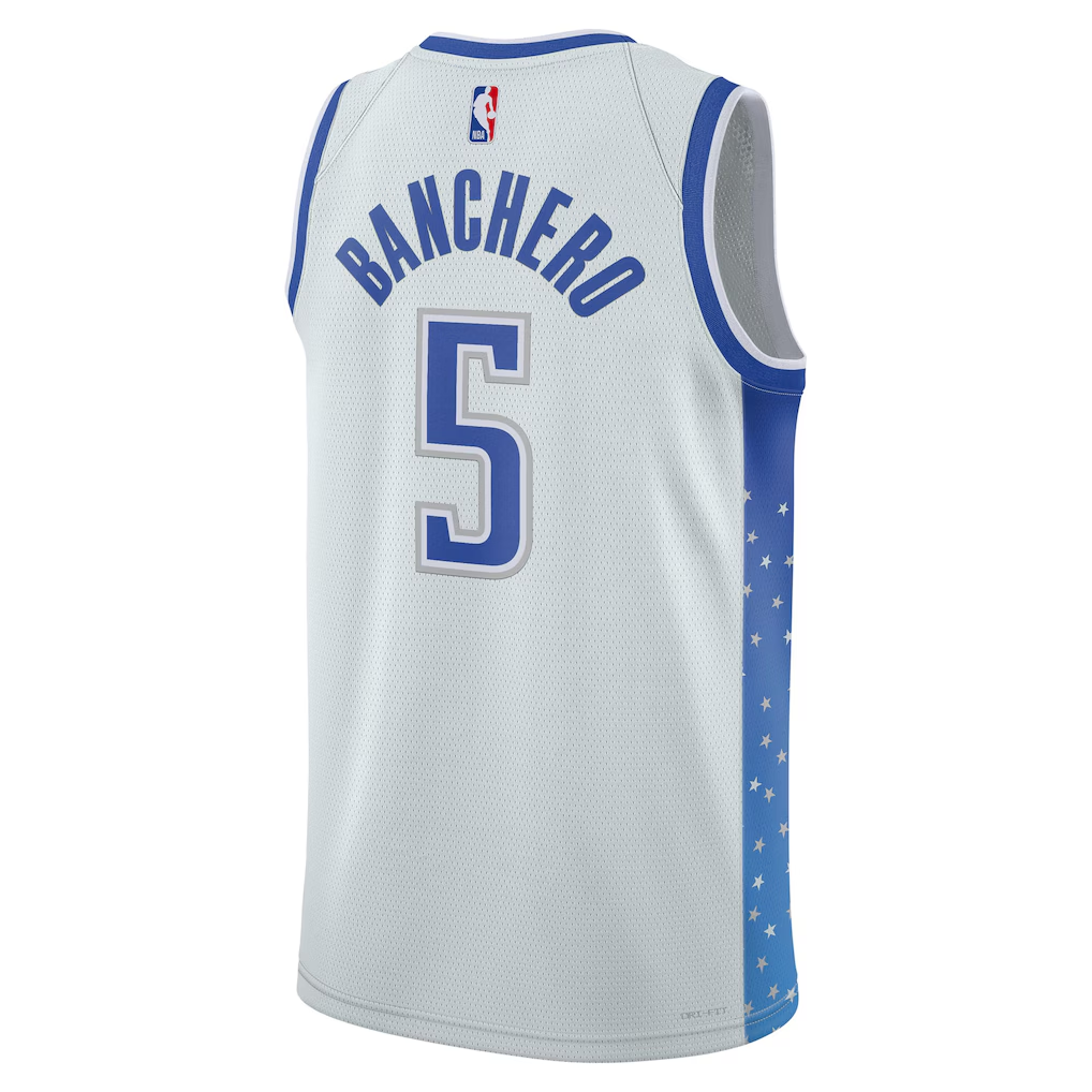 Orlando Magic Paolo Banchero Nike Silver 2025/26 Swingman Jersey - City Edition