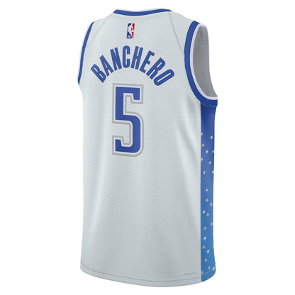 Orlando Magic Paolo Banchero Nike Silver 2025/26 Swingman Jersey - City Edition
