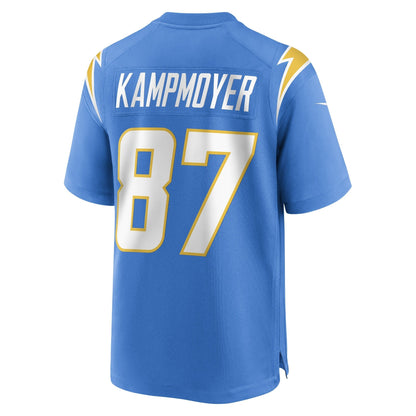 Hunter Kampmoyer Los Angeles Chargers Nike Game   Jersey - Powder Blue