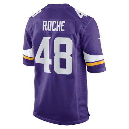 Quincy Roche Minnesota Vikings Nike Team Game Jersey -  Purple