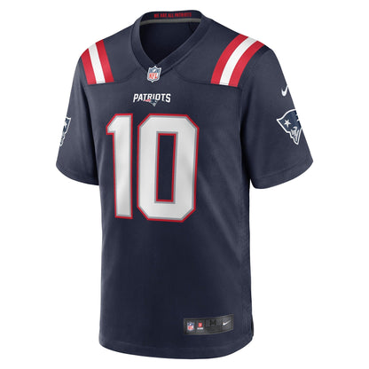 Mac Jones New England Patriots Nike   Game Jersey - Navy
