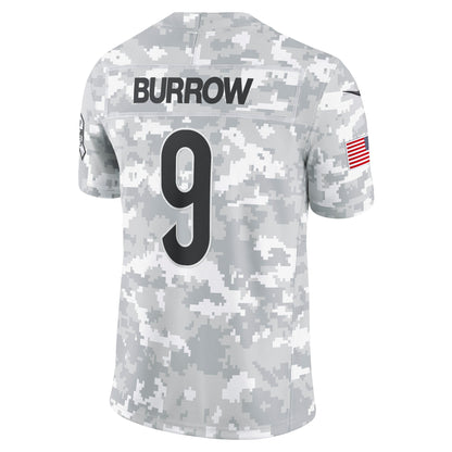 Joe Burrow Cincinnati Bengals Nike 2024 Salute to Service Limited Jersey - Arctic Camo