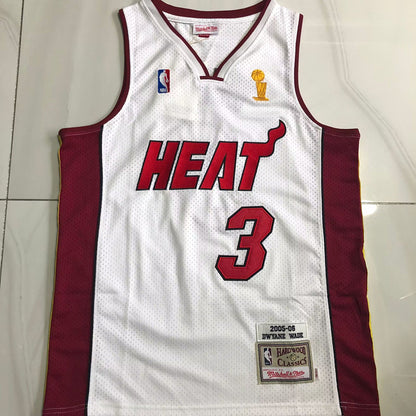 Dwayne Wade Miami Heat White 3 MN