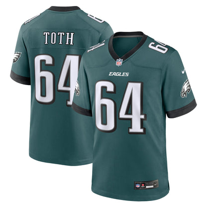Brett Toth Philadelphia Eagles Nike  Game Jersey - Midnight Green