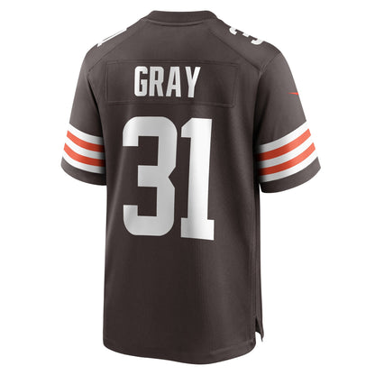 Vincent Gray Cleveland Browns Nike Team Game Jersey -  Brown