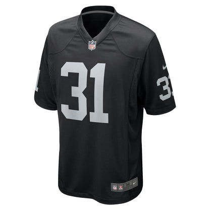 Brandon Facyson Las Vegas Raiders Nike Team Game Jersey -  Black
