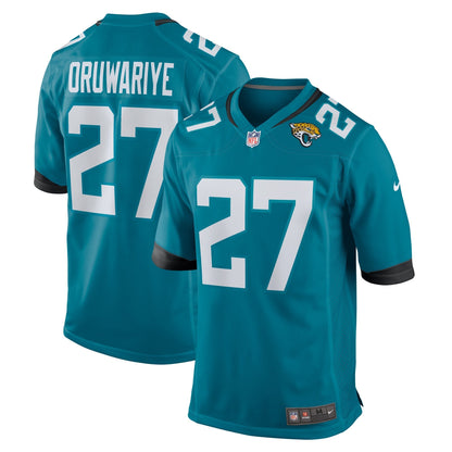 Amani Oruwariye Jacksonville Jaguars Nike  Game Jersey -  Teal