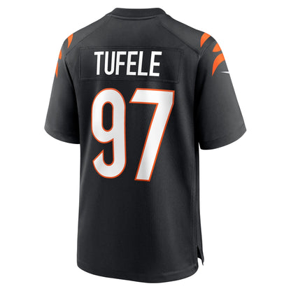 Jay Tufele Cincinnati Bengals Nike Game   Jersey - Black