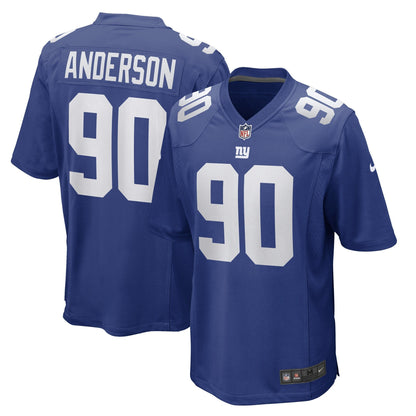 Ryder Anderson New York Giants Nike Game   Jersey - Royal