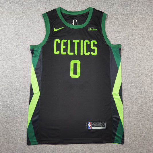 Jayson Tatum Boston Celtics #0 2025 City Edition Swingman Jersey — Embroidered