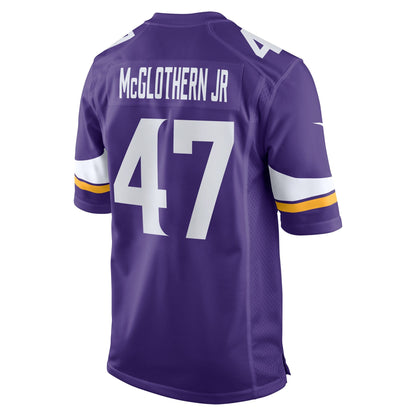 Dwight McGlothern Jr. Minnesota Vikings Nike Game Jersey -  Purple