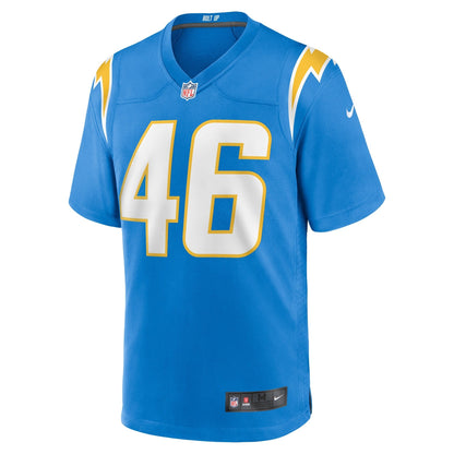 Praise Olatoke Los Angeles Chargers Nike Team Game Jersey -  Powder Blue