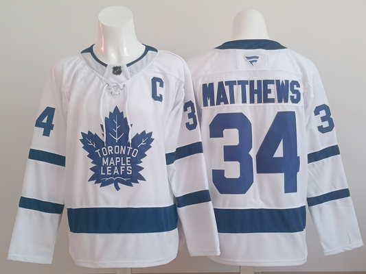 Men's Toronto Maple Leafs Auston Matthews #34 White Player Jersey