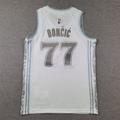 Youth Luka Dončić Dallas Mavericks #77 City Edition Embroidered  Jersey