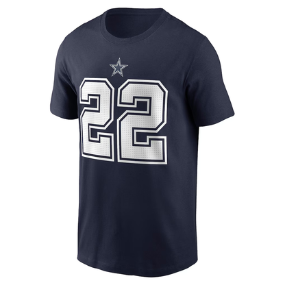 Men's Dallas Cowboys Emmitt Smith Nike Navy Retired Player Name & Number T-Shirt