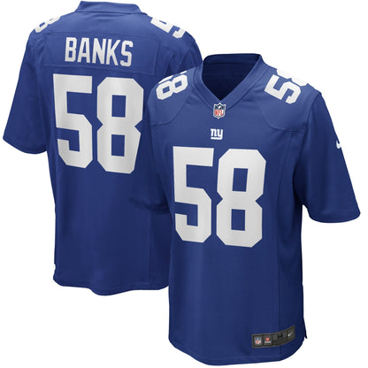 Carl Banks New York Giants Nike Game Retired   Jersey - Royal
