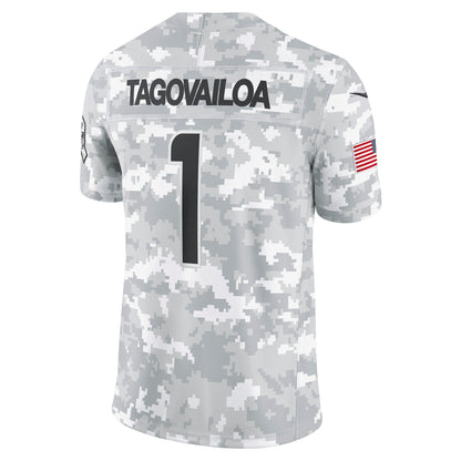 Tua Tagovailoa Miami Dolphins Nike 2024 Salute to Service Limited Jersey - Arctic Camo
